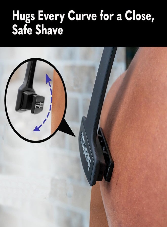 Bearback Shaver Cartridges – 4-Pack Refill Blades for Men’s Back Shaver – Triple Stainless Steel Pivoting Heads – Fits Bearback Handle & Grooming System - Image 5